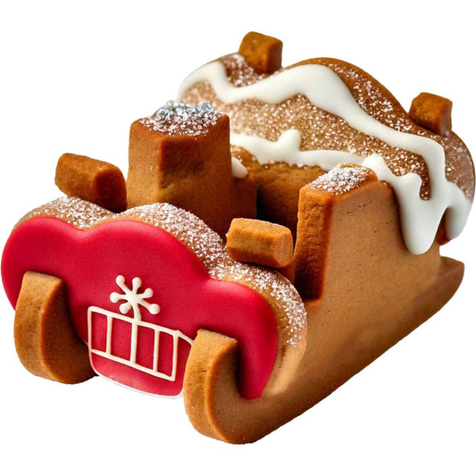 Wilton Ausstecher Set - 3d Weihnachtsschlitten - 4-teilig