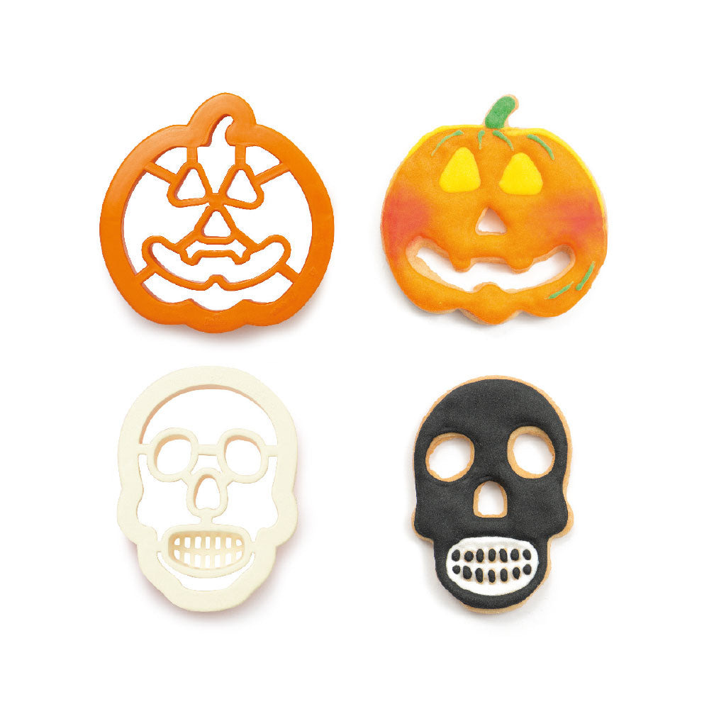 Decora Ausstechform Totenkopf und Kürbis - 2 Stk