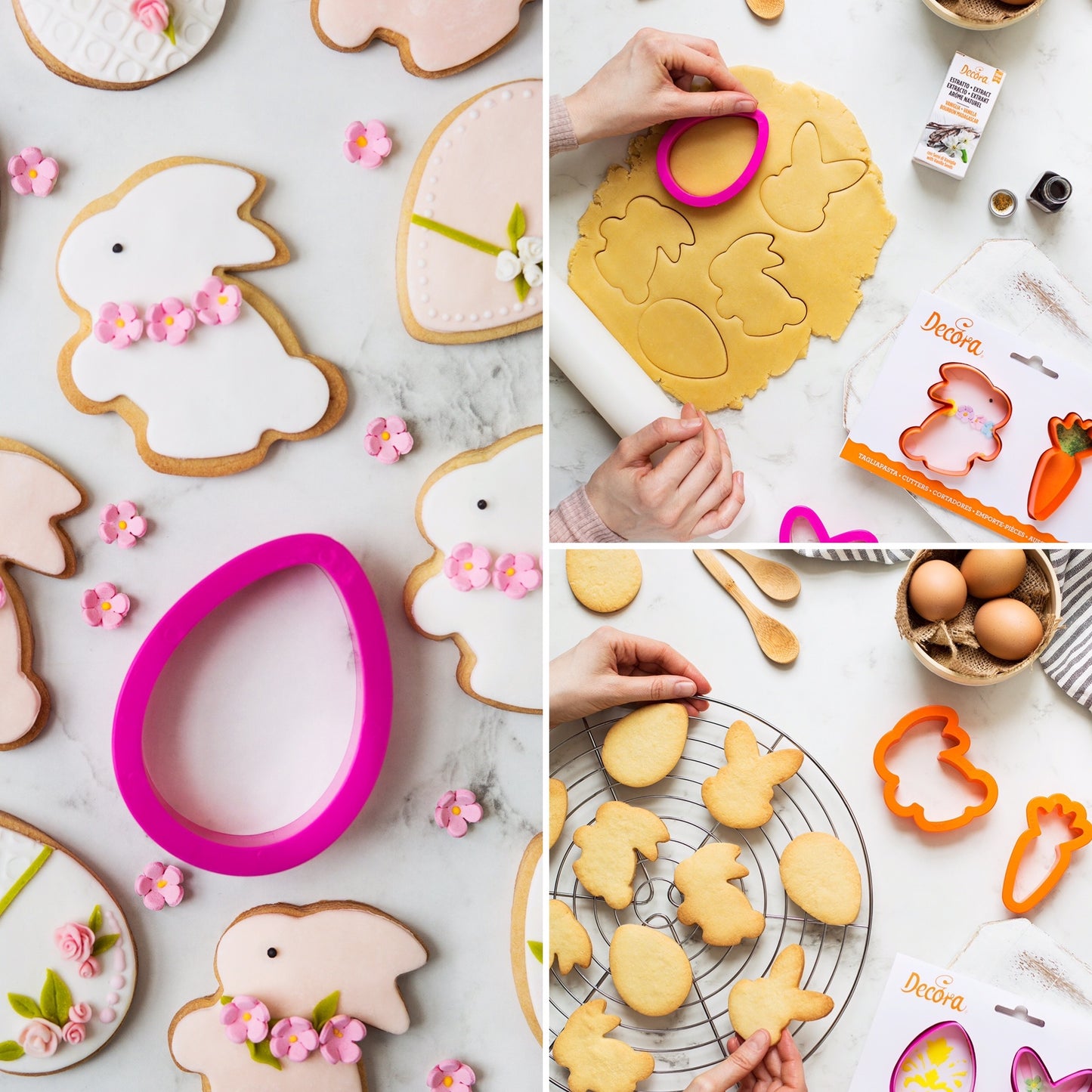 Ausstechformen Hasenkopf und Ei - 2 Stk