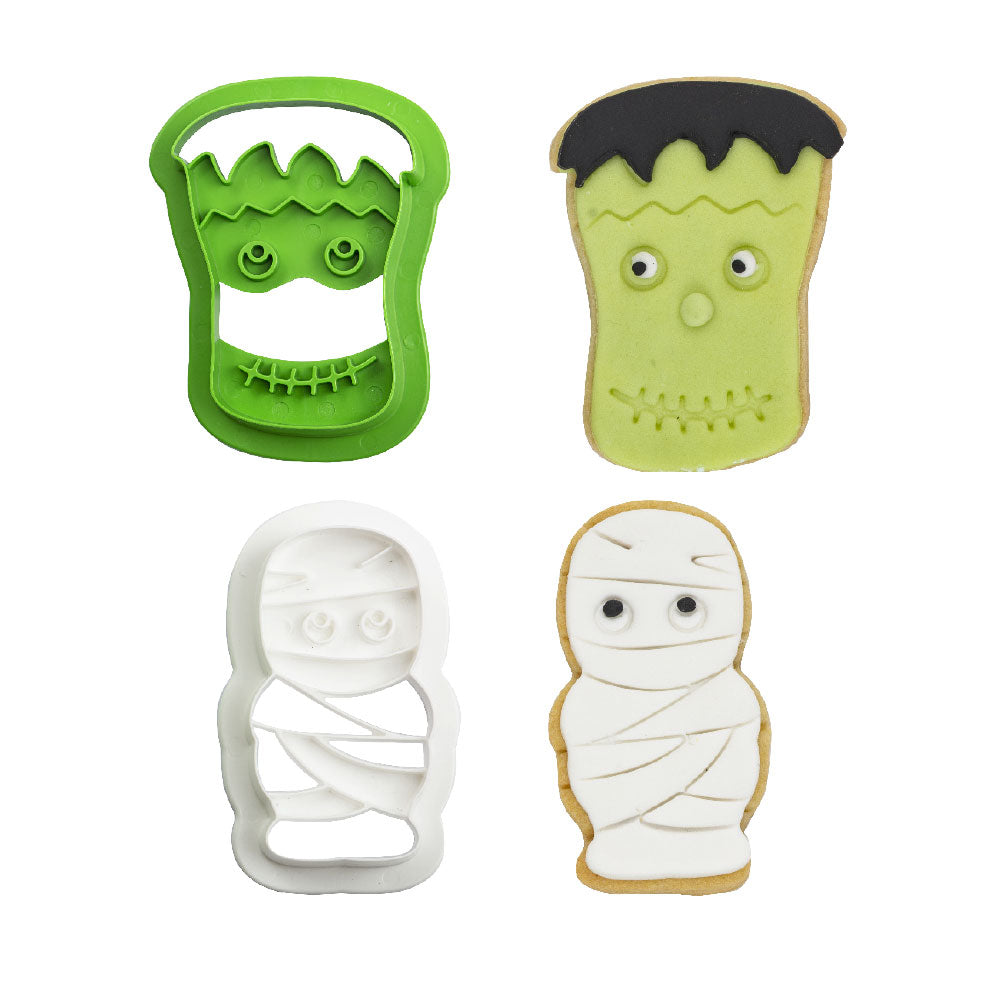 Ausstechformen Mumie und Frankenstein - 2 Stk