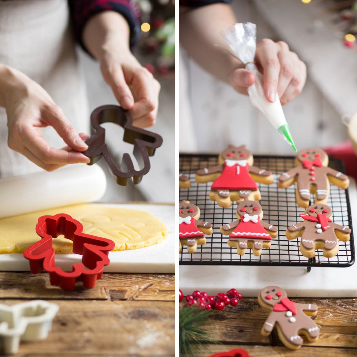 Decora Ausstechformen Lebkuchenfamilie - 4 Stk