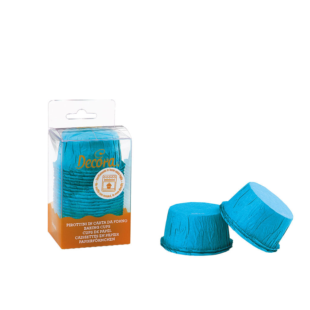 Decora Cupcake Backförmchen Ruffled - Blau