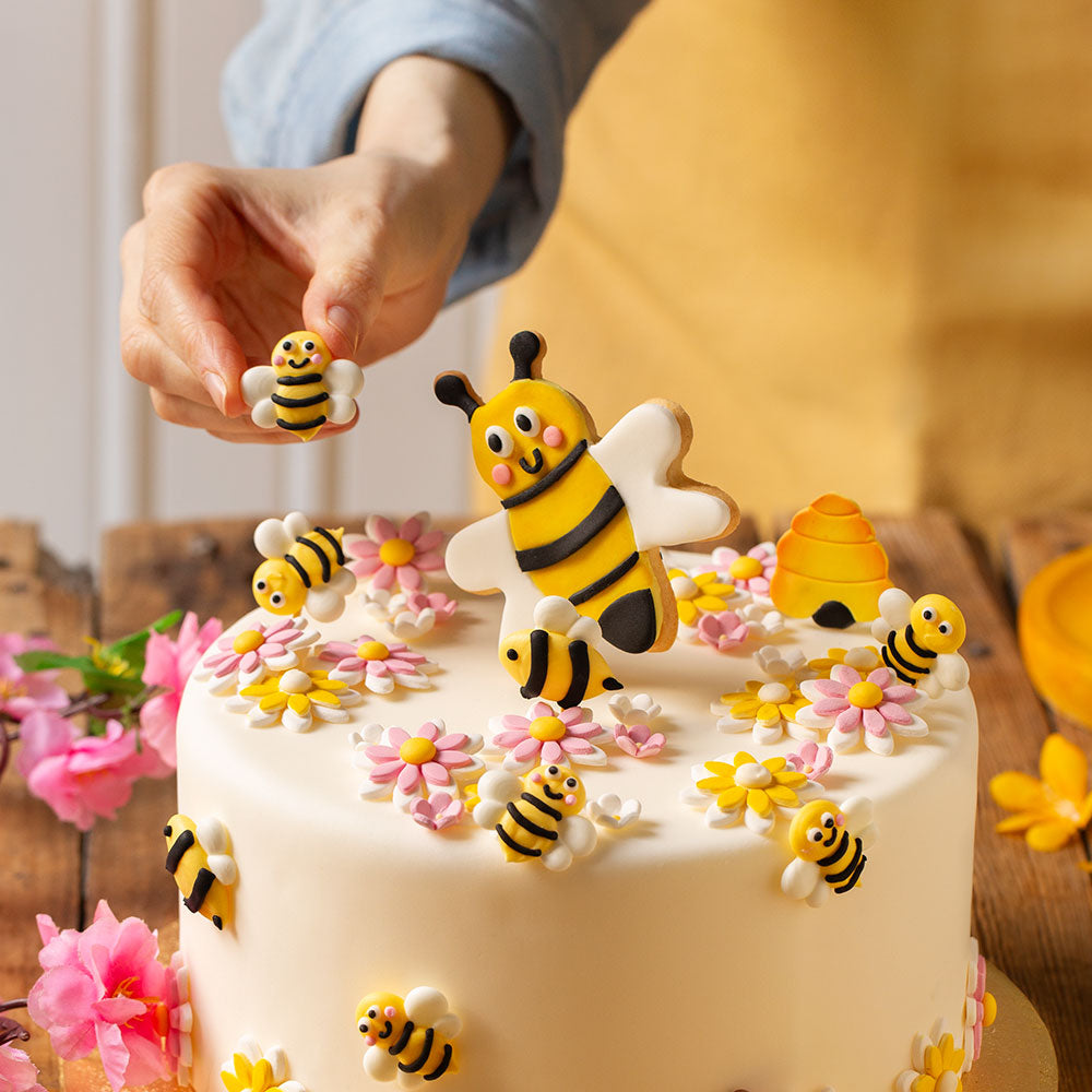Decora Zucker Dekoration - Bienen - 6 Stück