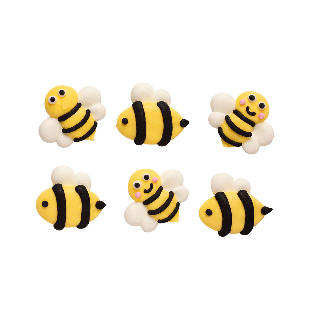 Decora Zucker Dekoration - Bienen - 6 Stück