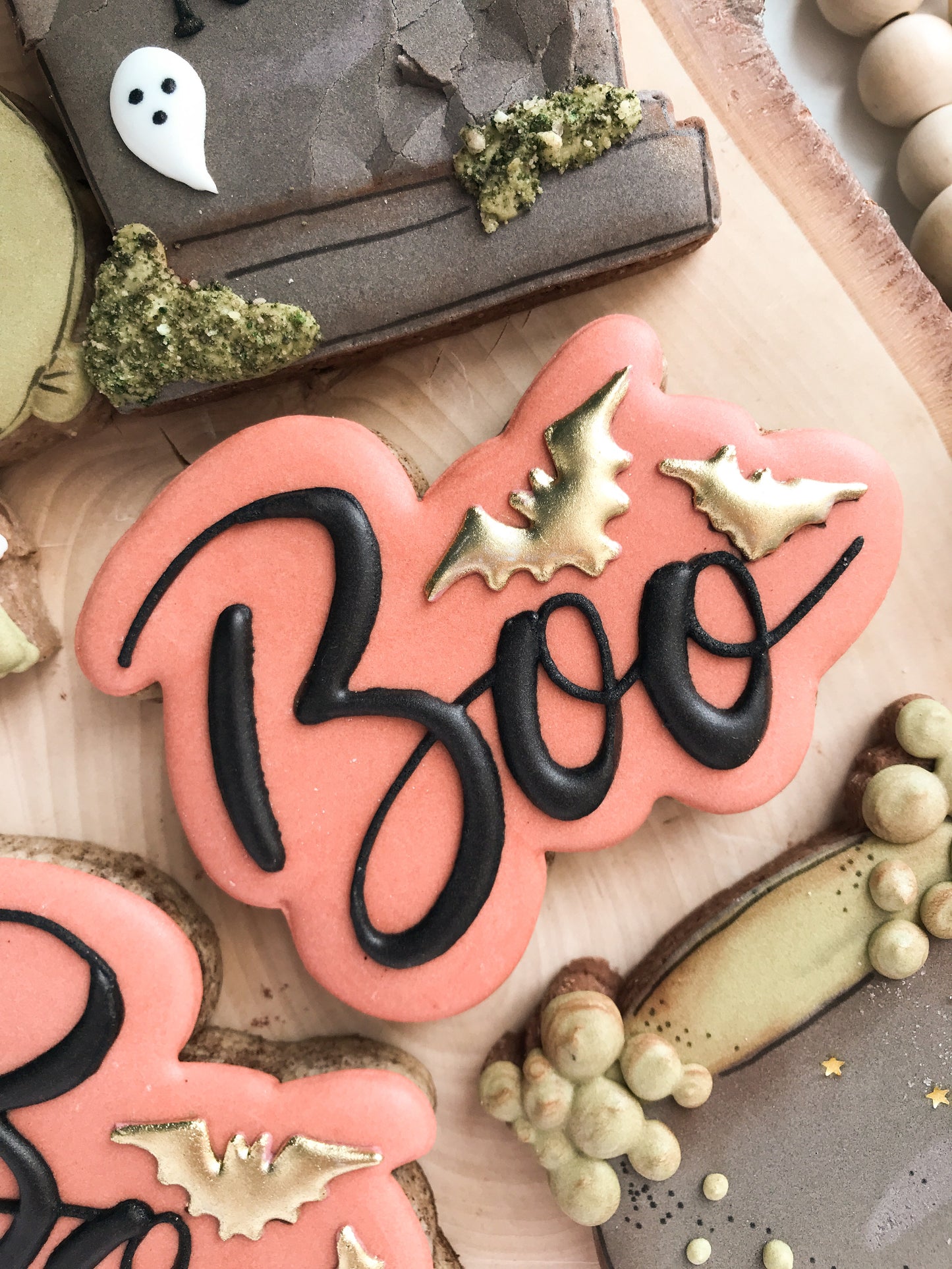 Ausstechform Boo Schriftzug