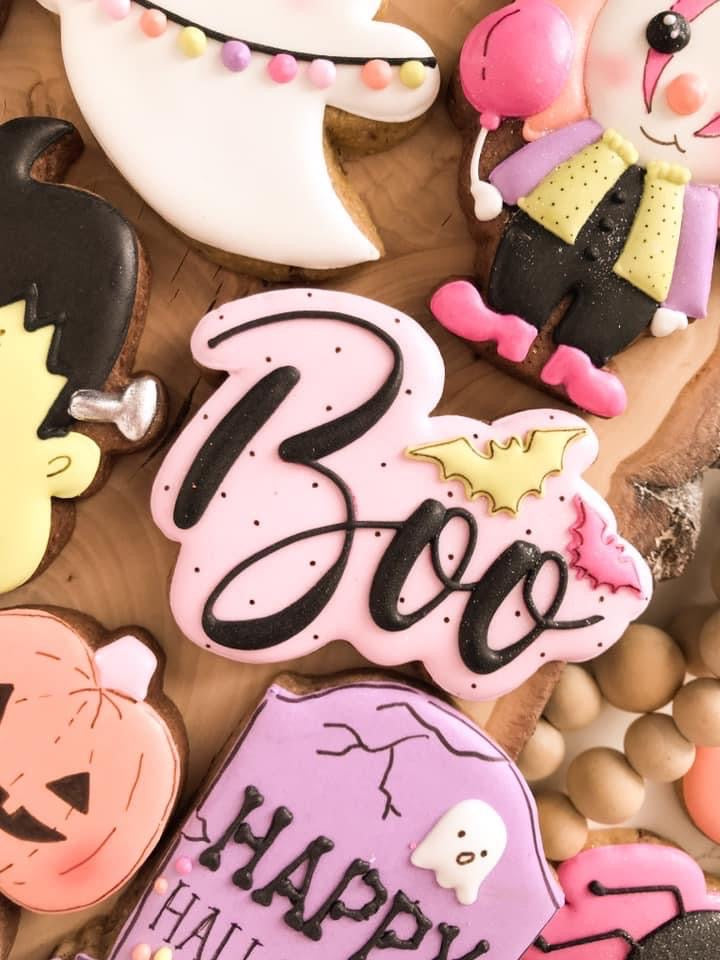 Ausstechform Boo Schriftzug