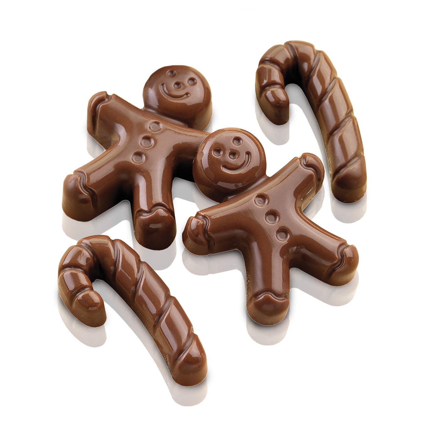Silikomart - Silikonform - Schokoladenform Lebkuchenmann und Zuckerstange