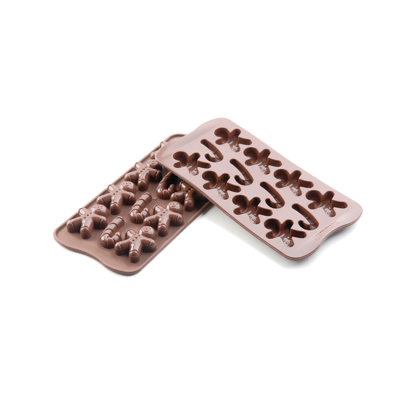 Silikomart - Silikonform - Schokoladenform Lebkuchenmann und Zuckerstange