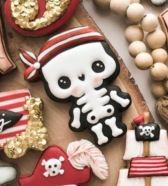 Ausstechform Skelett Pirat