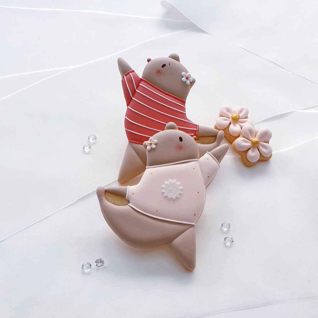 Ausstechform Yoga Bär