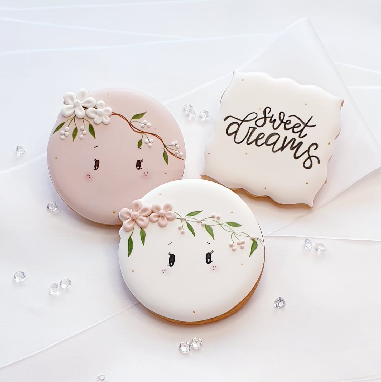 Ausstechform Vollmond mit Blume