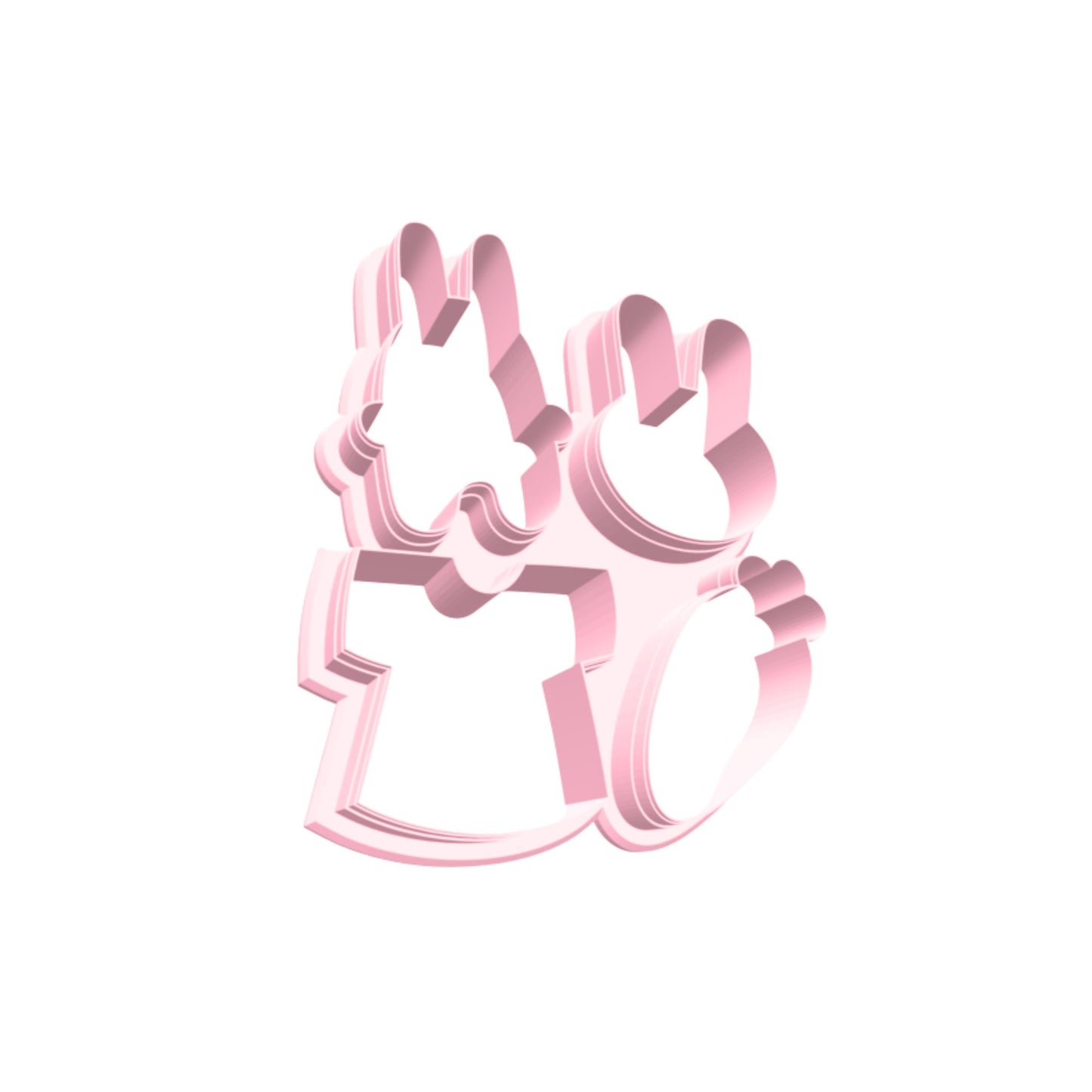 Ausstechform Ostern 4in1