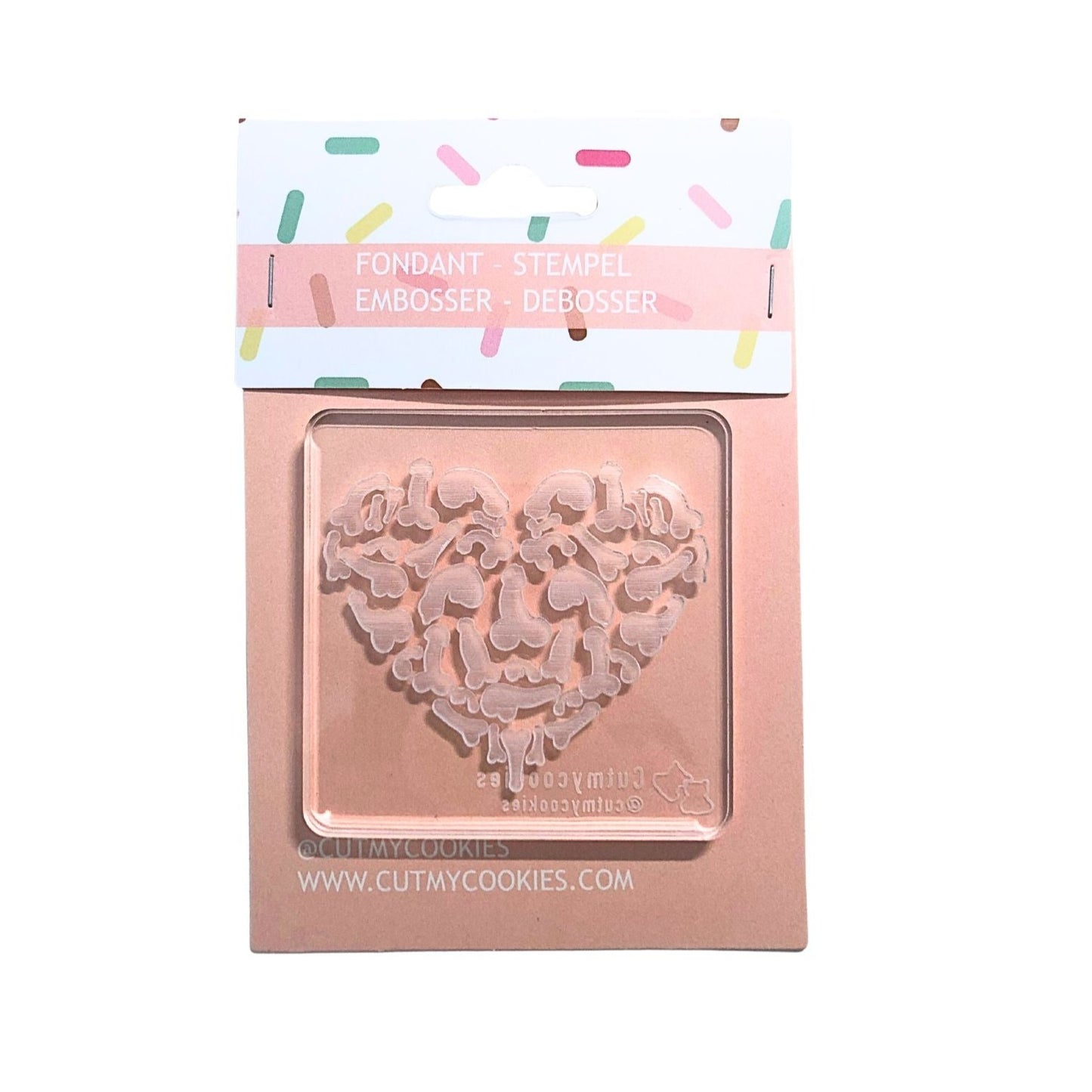 Fondant Stempel - Debosser - Pen*s Herz