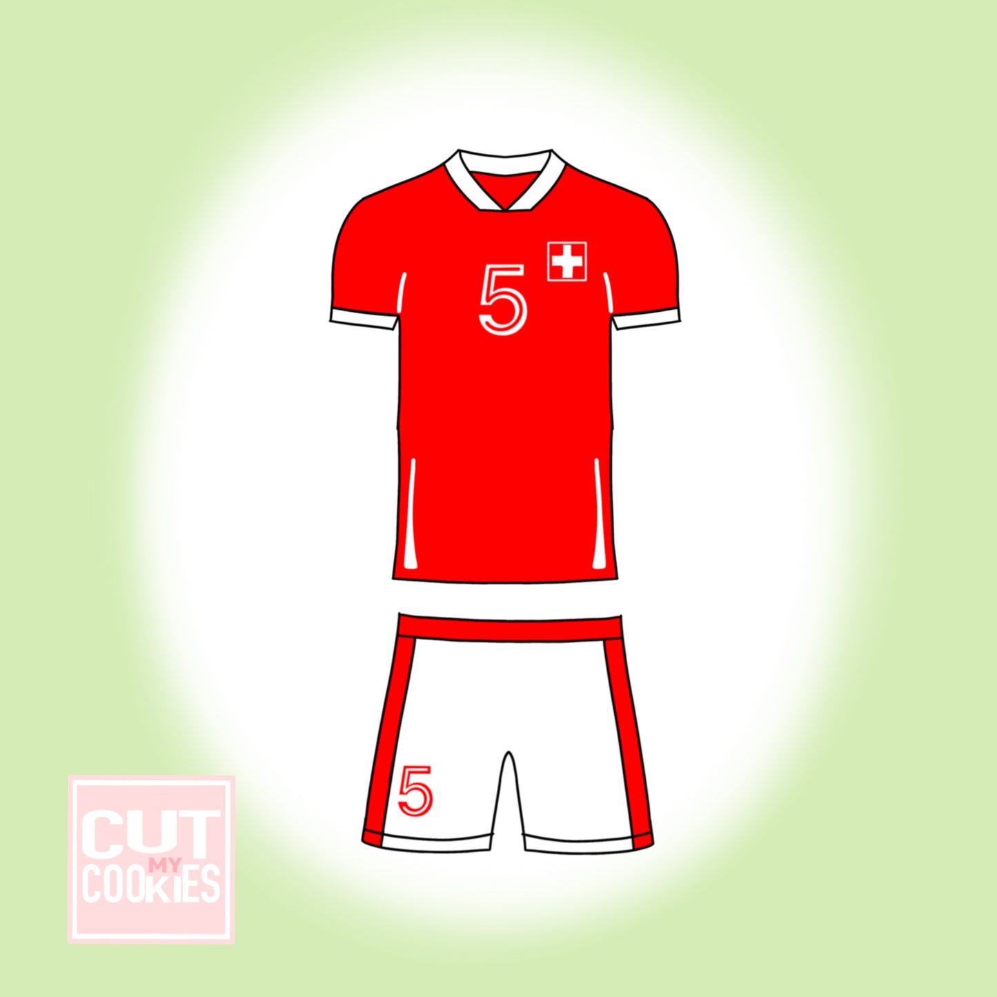 Ausstechform Fussball Tenue