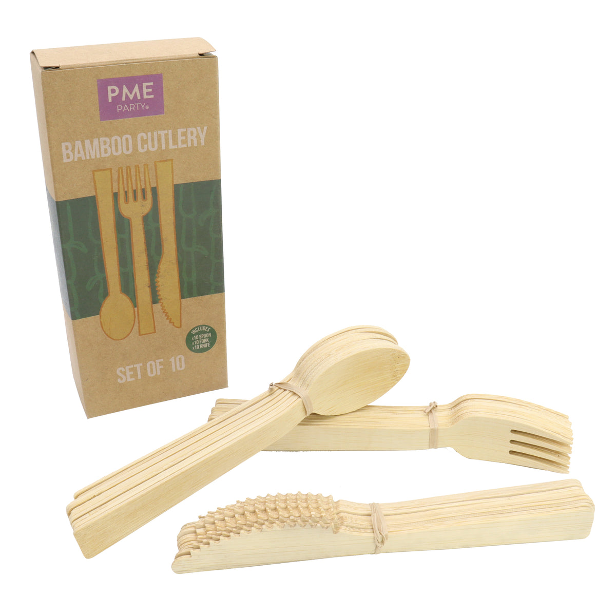 PME Bambus Besteck Set - 10 Stück