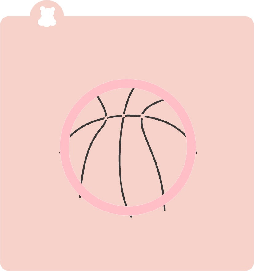 Schablone Basketball 