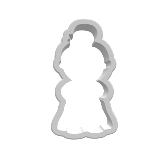 Ausstechform Mrs Santa im Pyjama