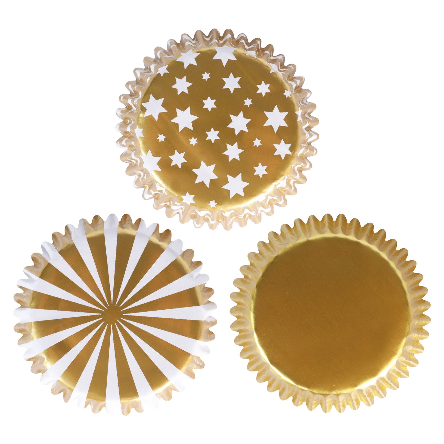 PME Cupcake Backförmchen - Gold und Silber -100 Stk