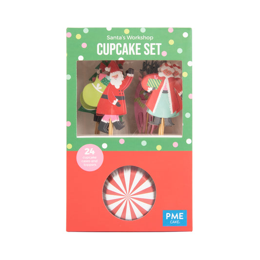 PME Cupcake Set - Santa - 24 Stk