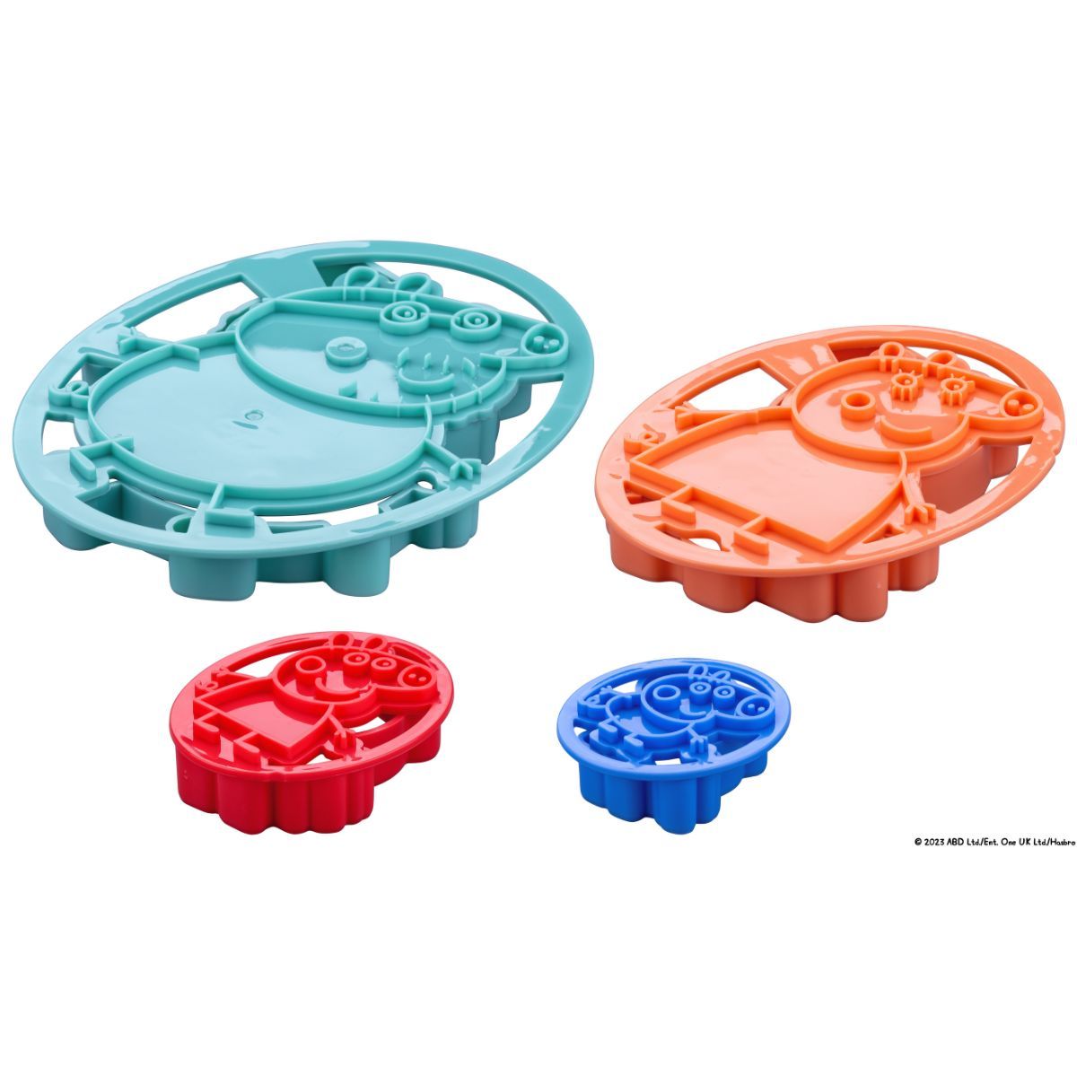 Dr. Oetker Peppa Pig Präge - Ausstecher Set - 4 Stück