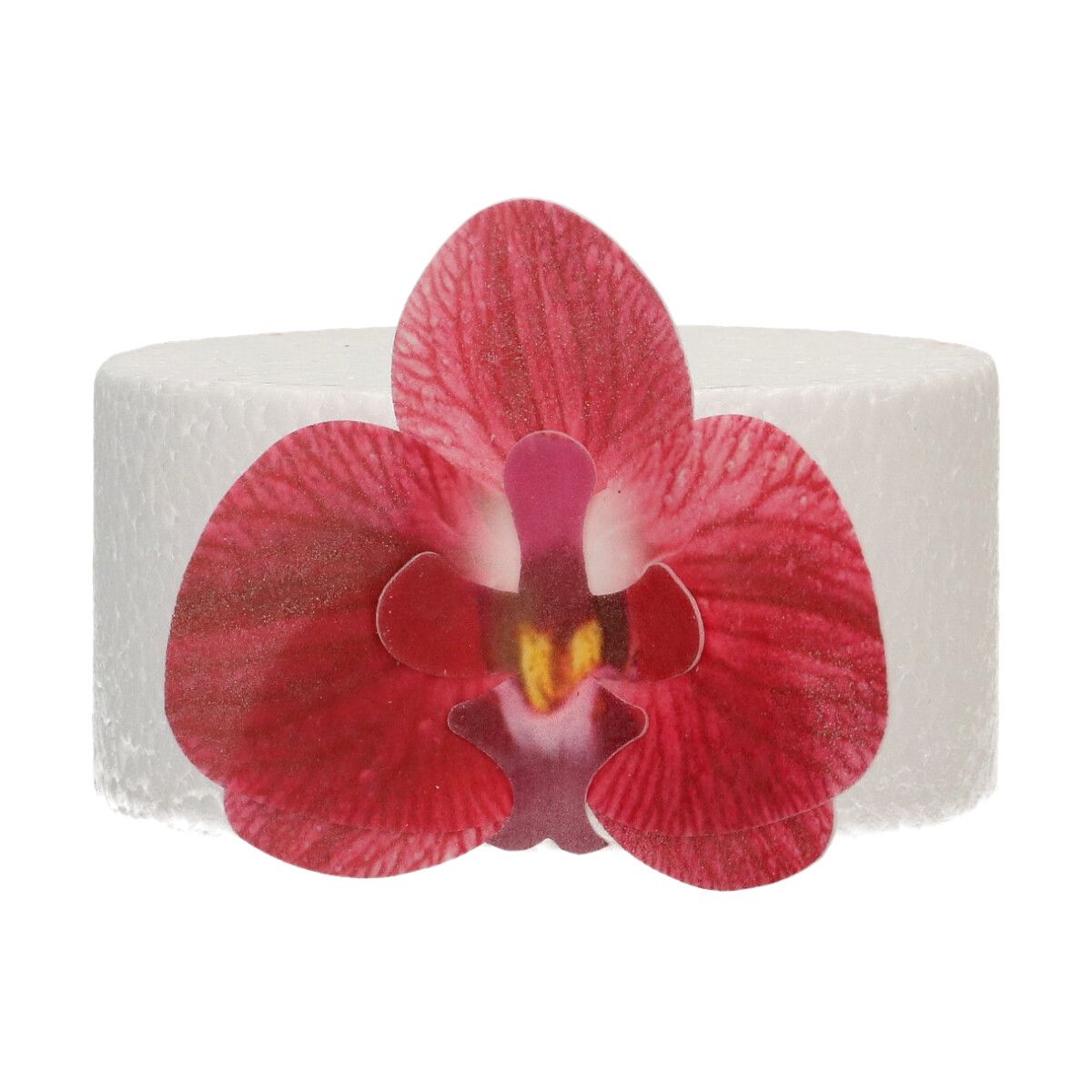 Funcakes Essbare Papierblumen Deluxe Orchidee Rot - Mittel
