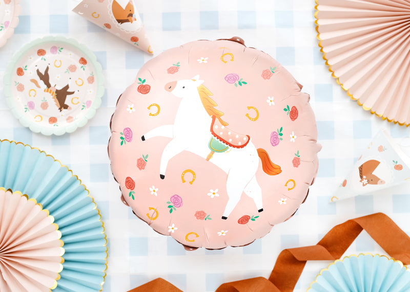 Folienballon - Pferd - rund