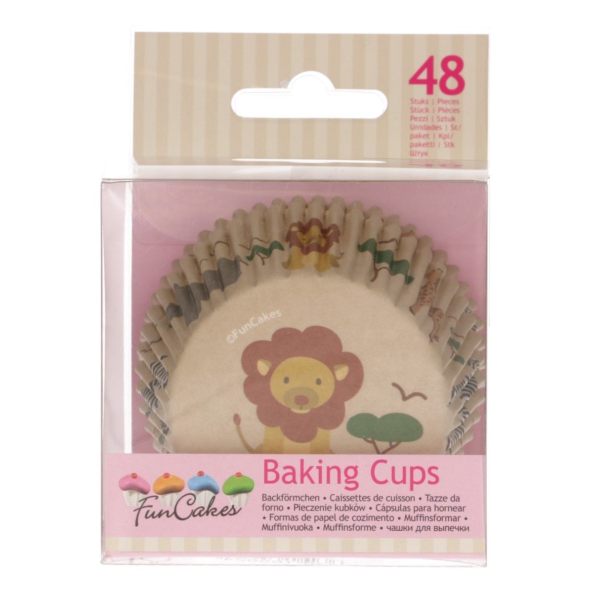 Funcakes Cupcake Backförmchen Safari