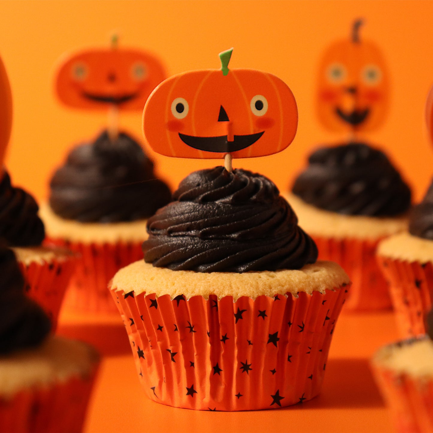 PME Cupcake Backförmchen inkl. Topper - Kürbis