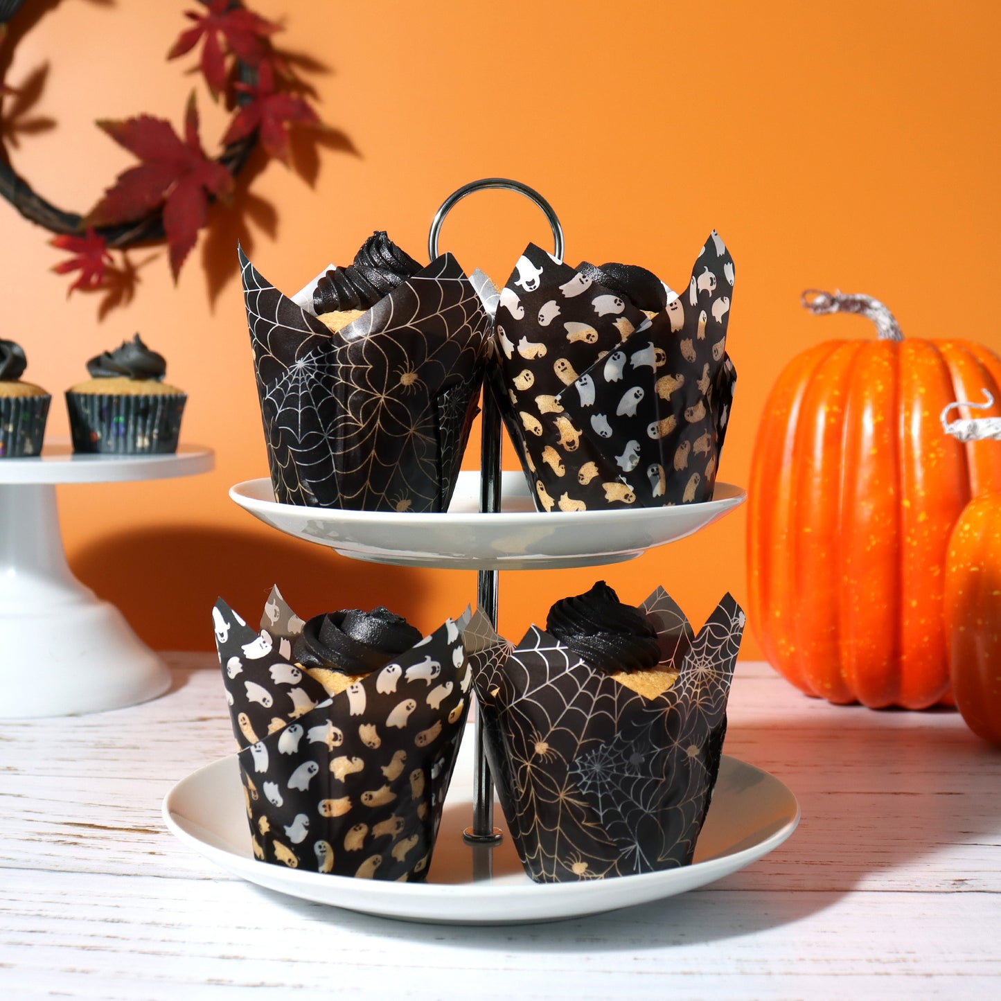 PME Tulip Muffin Backform -Spooky Night - 24 Stk