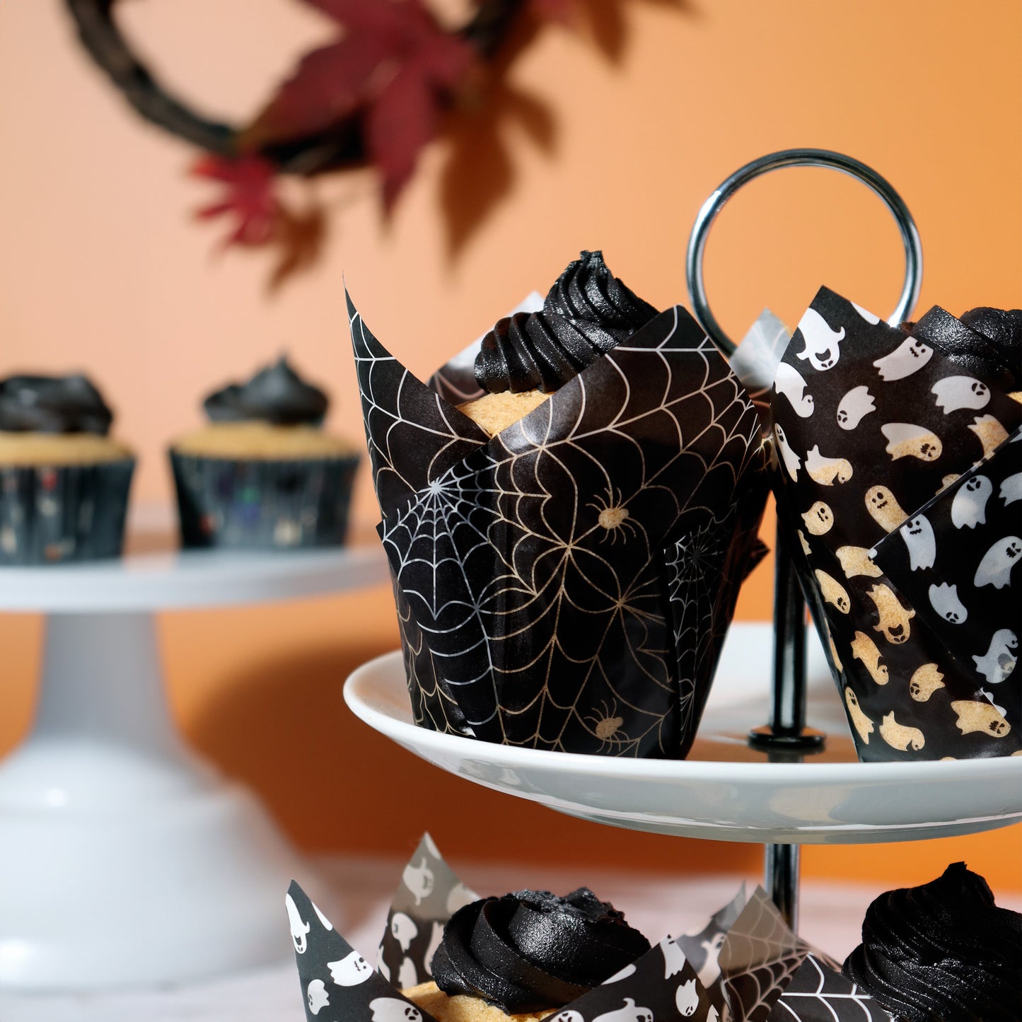 PME Tulip Muffin Backform -Spooky Night - 24 Stk