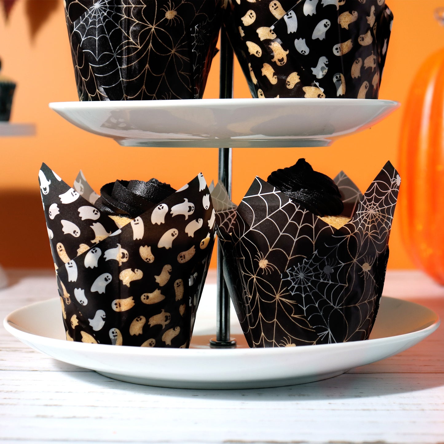 PME Tulip Muffin Backform -Spooky Night - 24 Stk