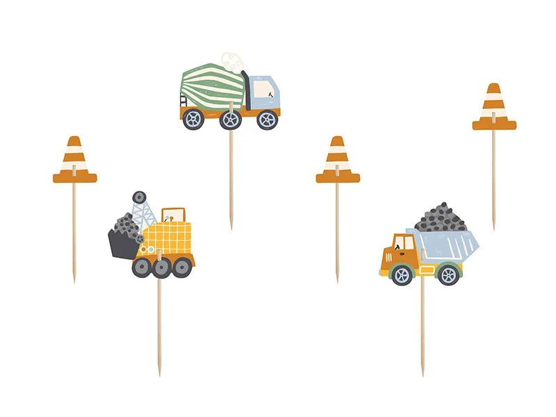 Cupcake Topper - Construction Site
