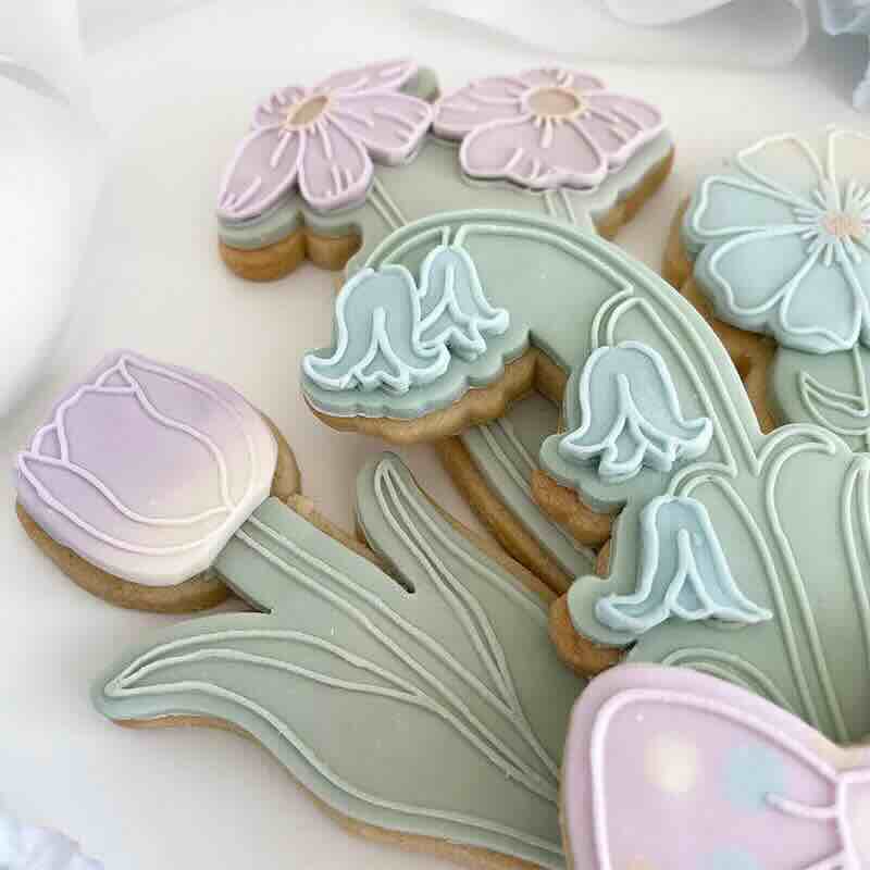 Lissie Lou Ausstechform samt Stempel - Blumen Bouquet