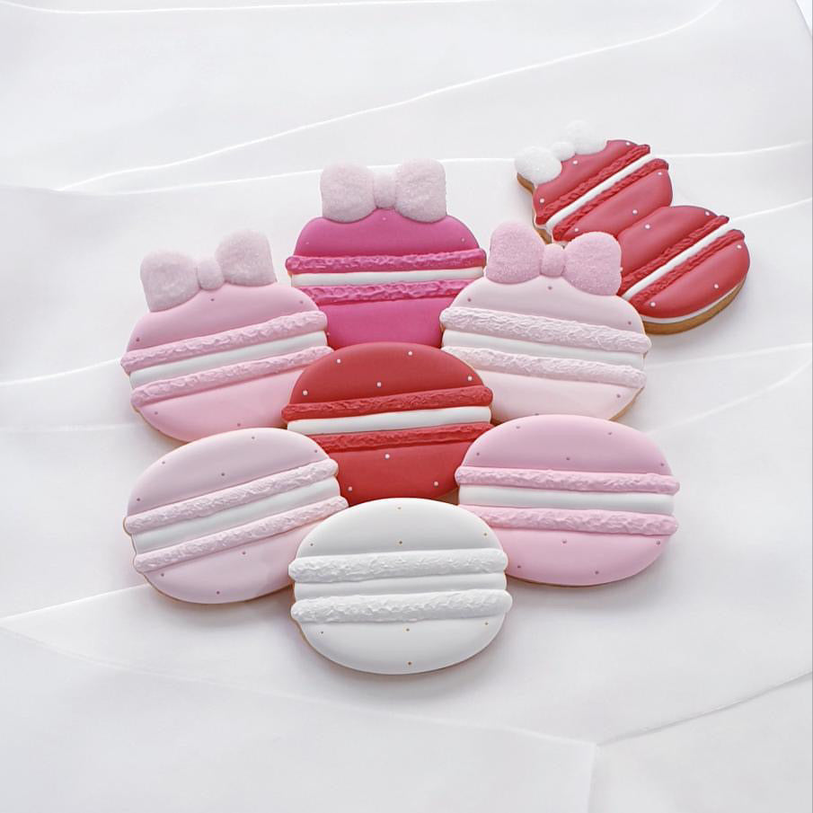 Ausstechform Macarons mit Schleife