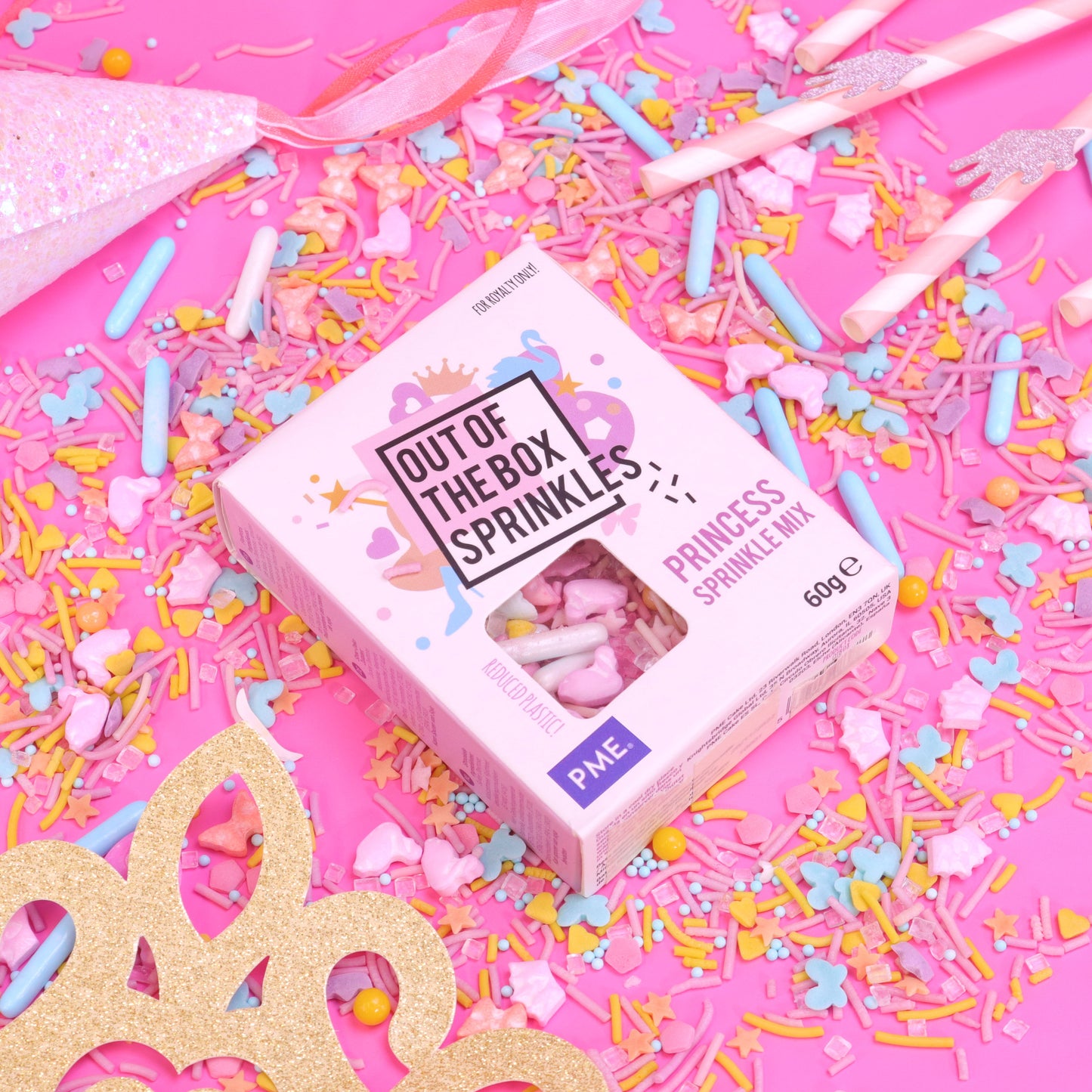 PME Out the Box Zuckerstreusel Mix - Prinzessin - 60g