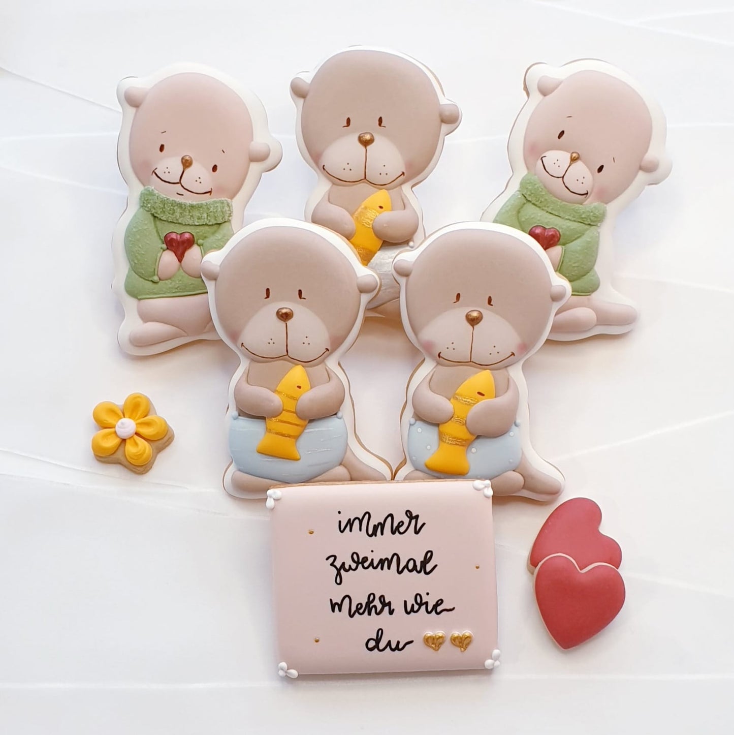 Ausstechform Otter mit Fisch