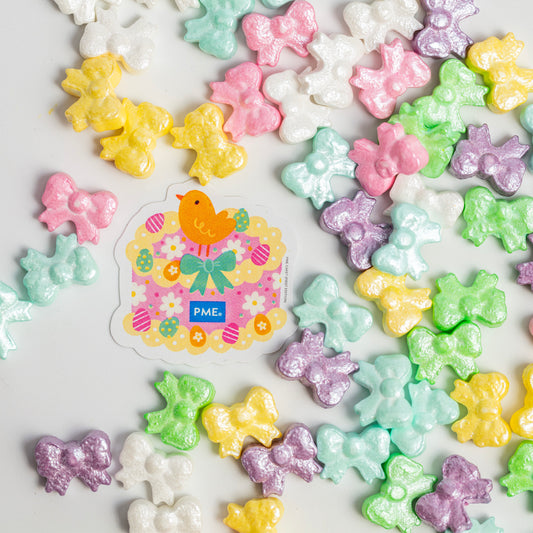 PME Zuckerstreusel - Schleifen pastell