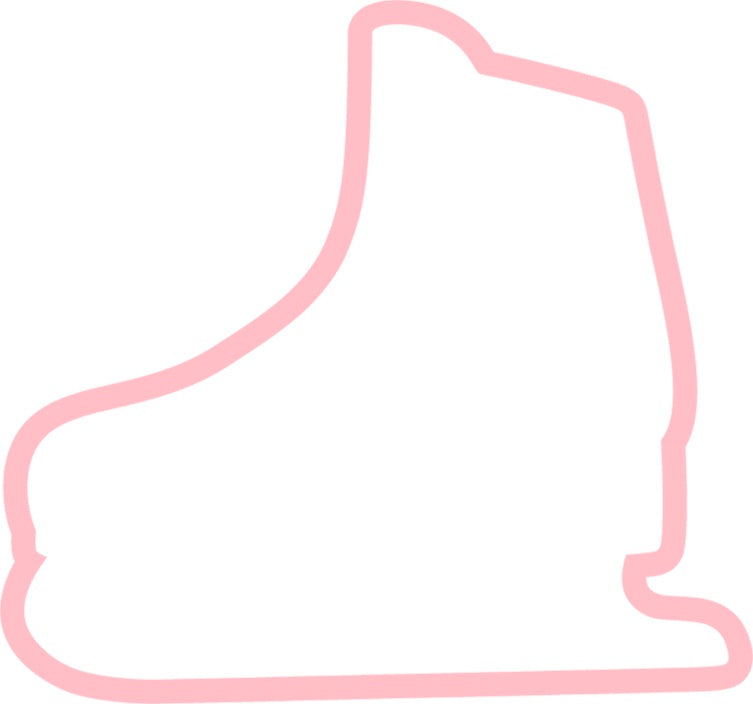 Ausstechform Schlittschuh