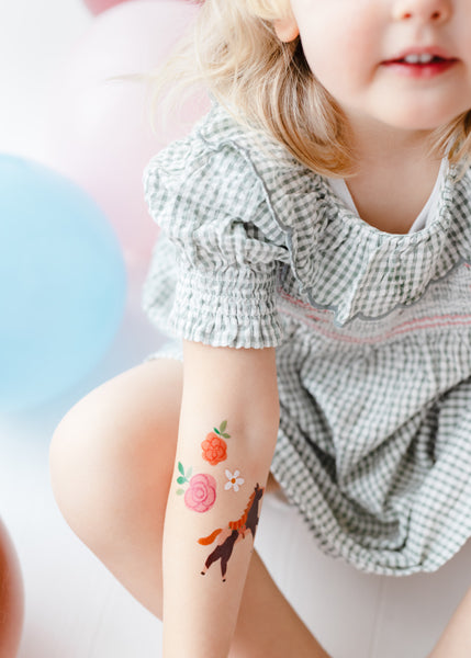 Abwaschbare Tattoos - Pferde - 16 Stück