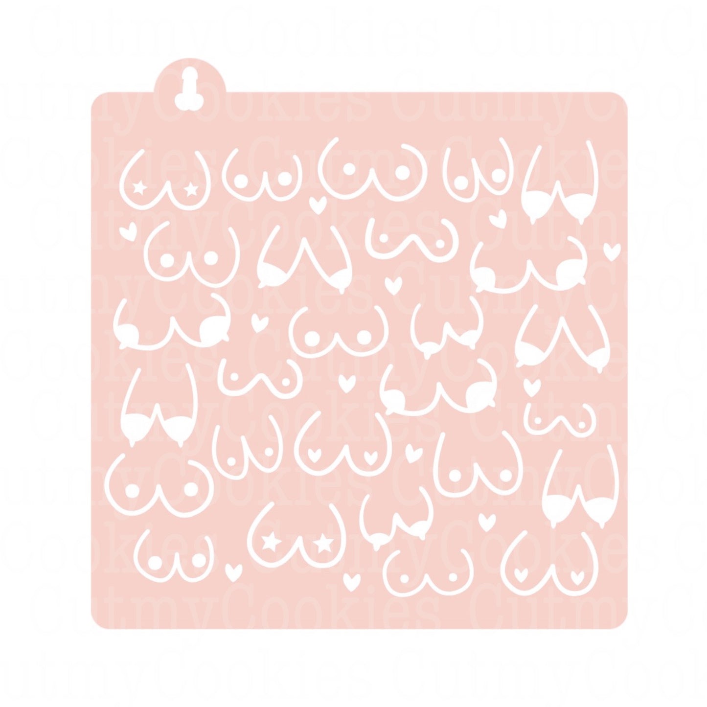 Schablone mit BrĂĽste