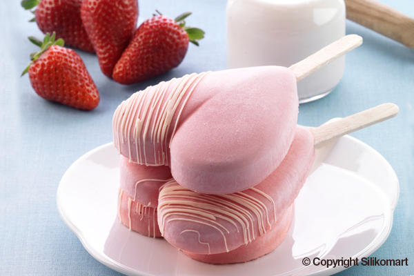 Silikomart - Silikonform fĂŒr Eis - Mini Herz