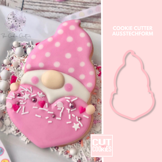 Ausstechform Gnom auf Herz