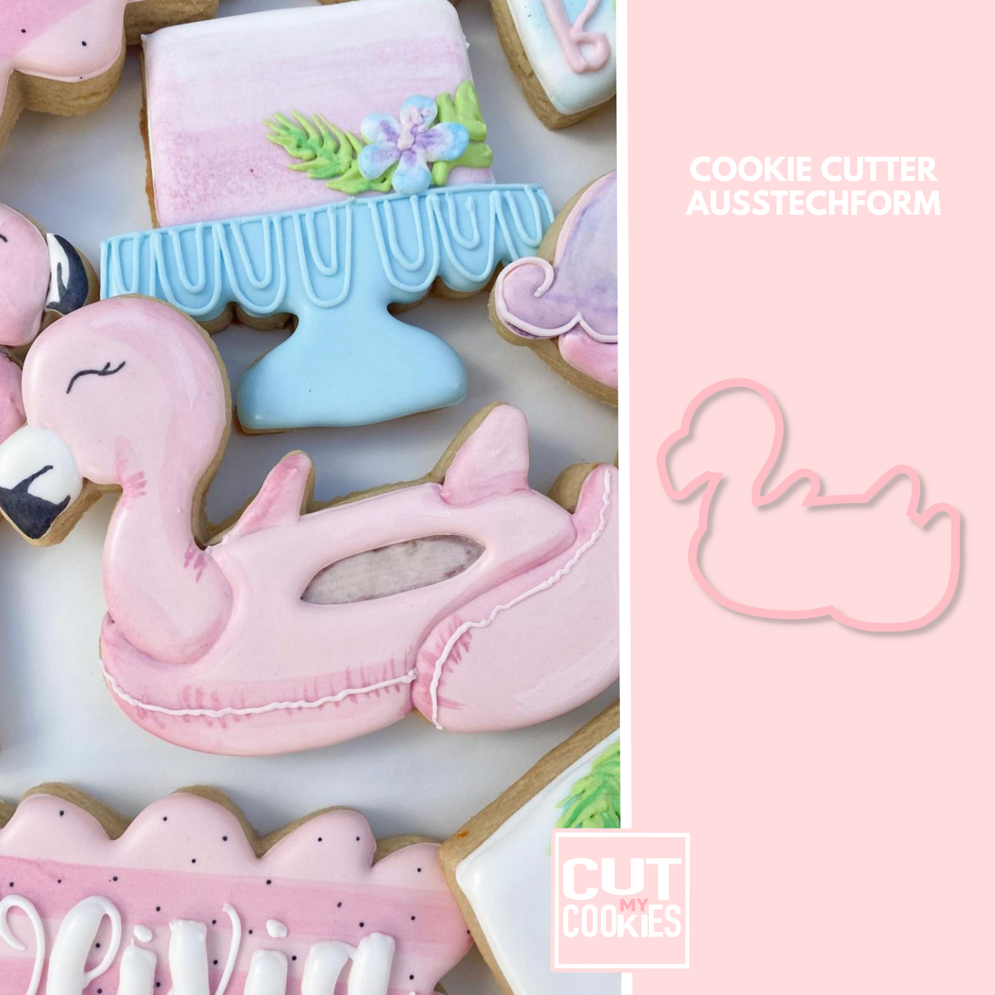 Ausstechform Flamingo Floaty