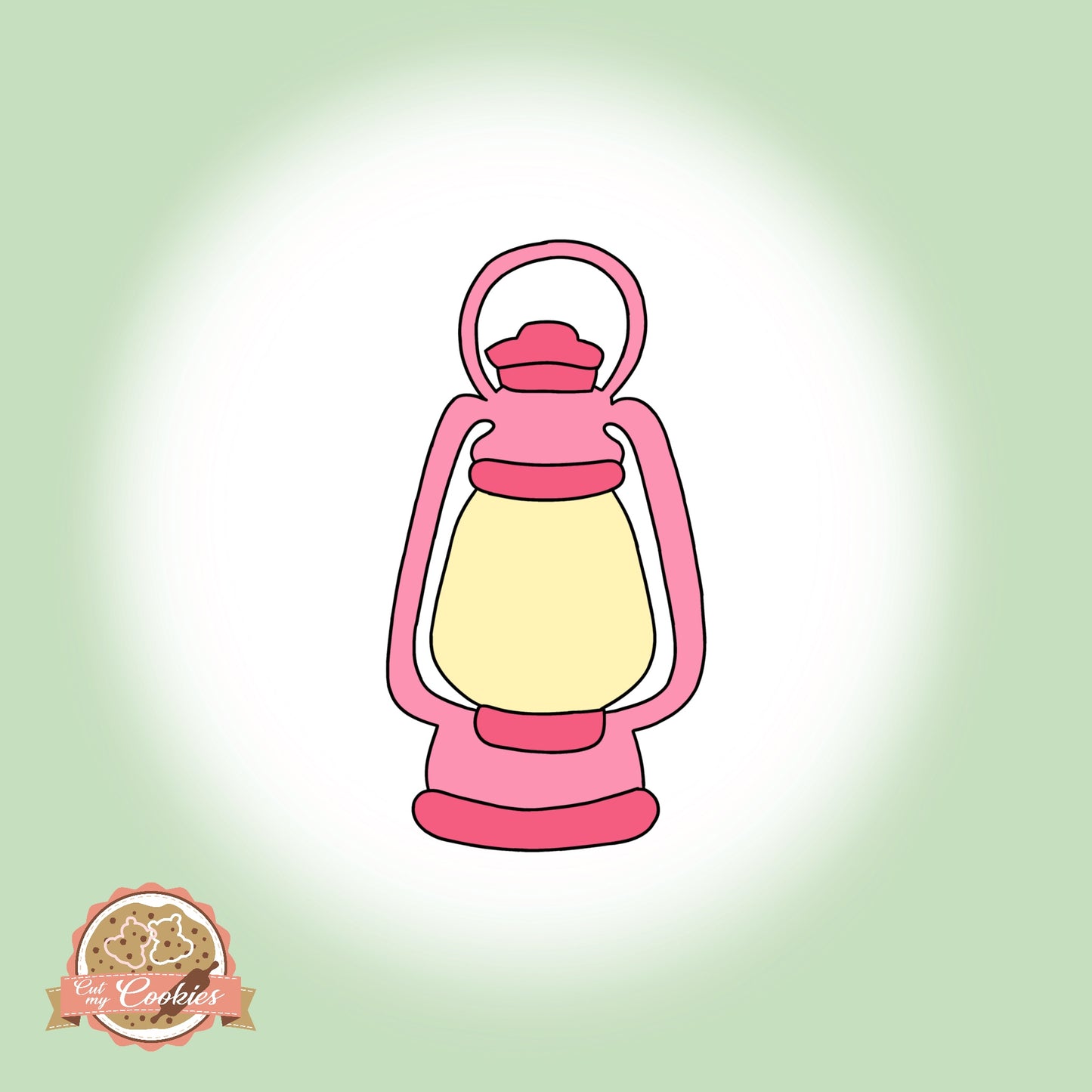 Ausstechform Ă–l-Lampe