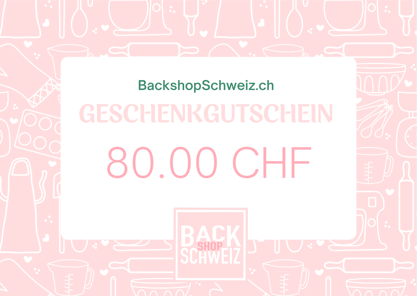 BackshopSchweiz - Geschenkgutscheine