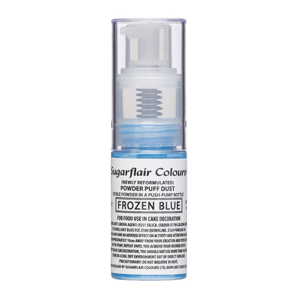 Sugarflair Glitzerstaub Pumpspray - Frozen Blue - Blau