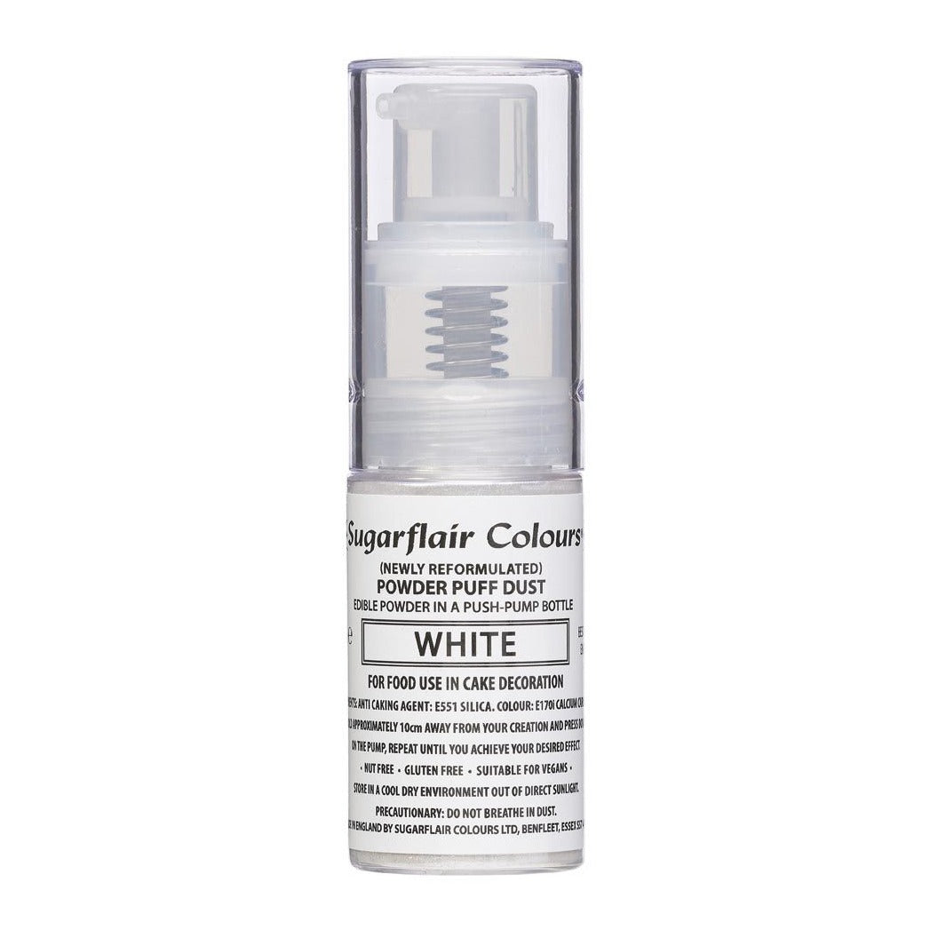 Sugarflair Glitzerstaub Pumpspray - Weiss