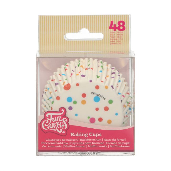 Funcakes Cupcake Backförmchen Konfetti