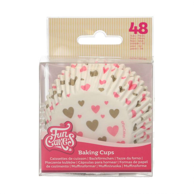 Funcakes Cupcake Backförmchen Herzen
