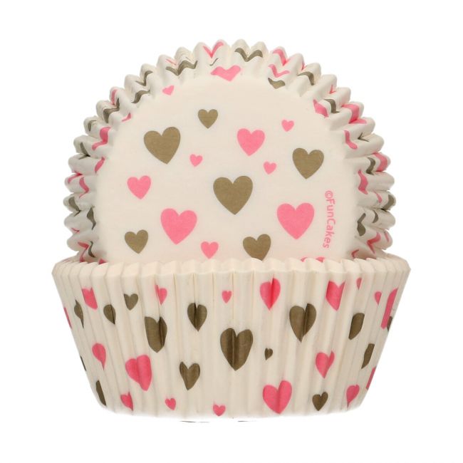 Funcakes Cupcake Backförmchen Herzen